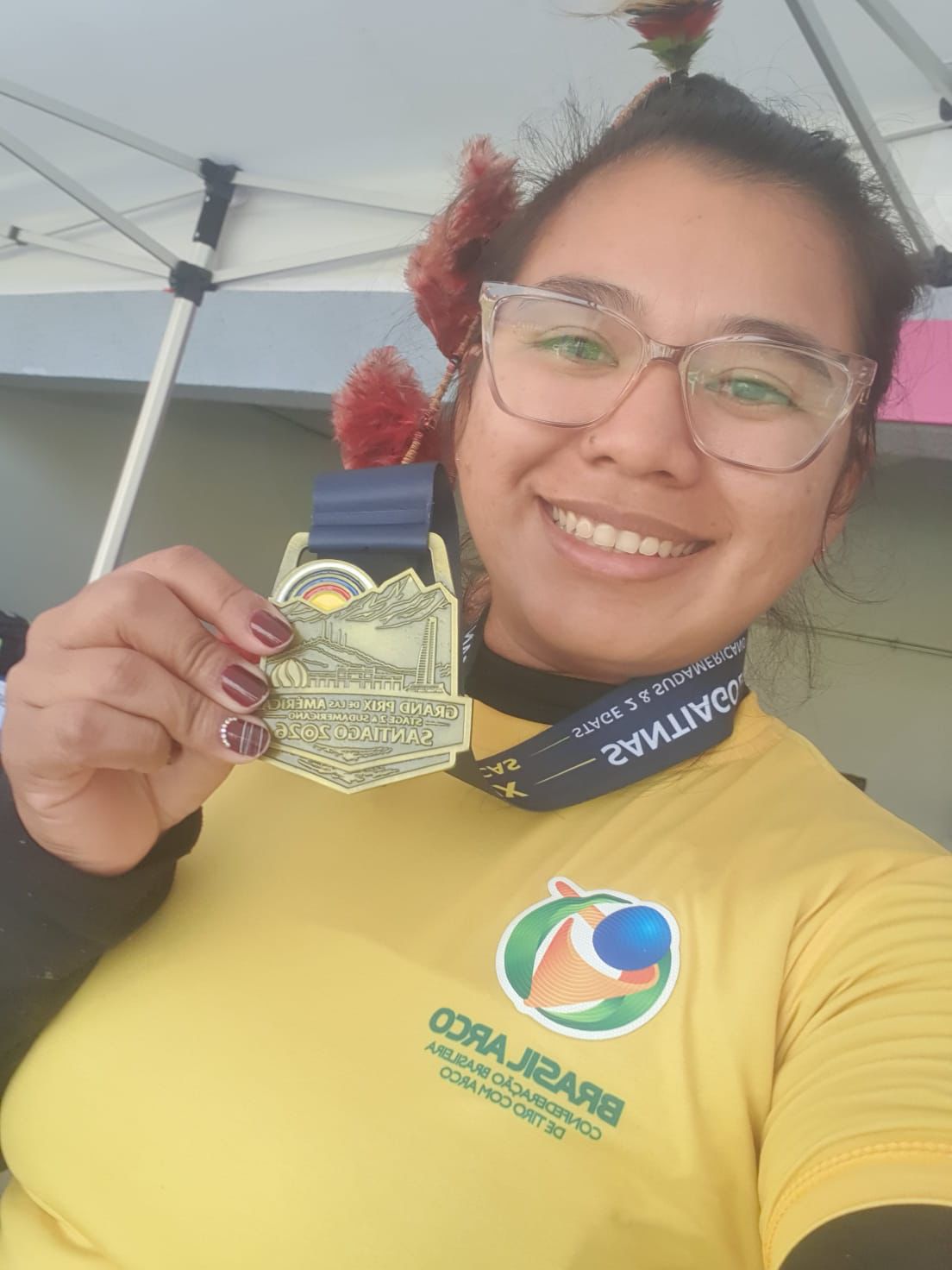 Do Amazonas para o frio chileno: arqueira indígena conquista ouro duplo no Grand Prix das Américas