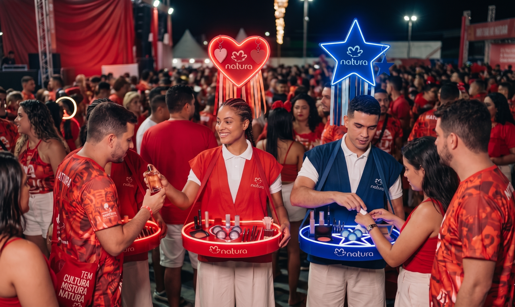 Pelo segundo ano consecutivo, Natura leva ativações de beleza e bem-estar para o Festival de Parintins