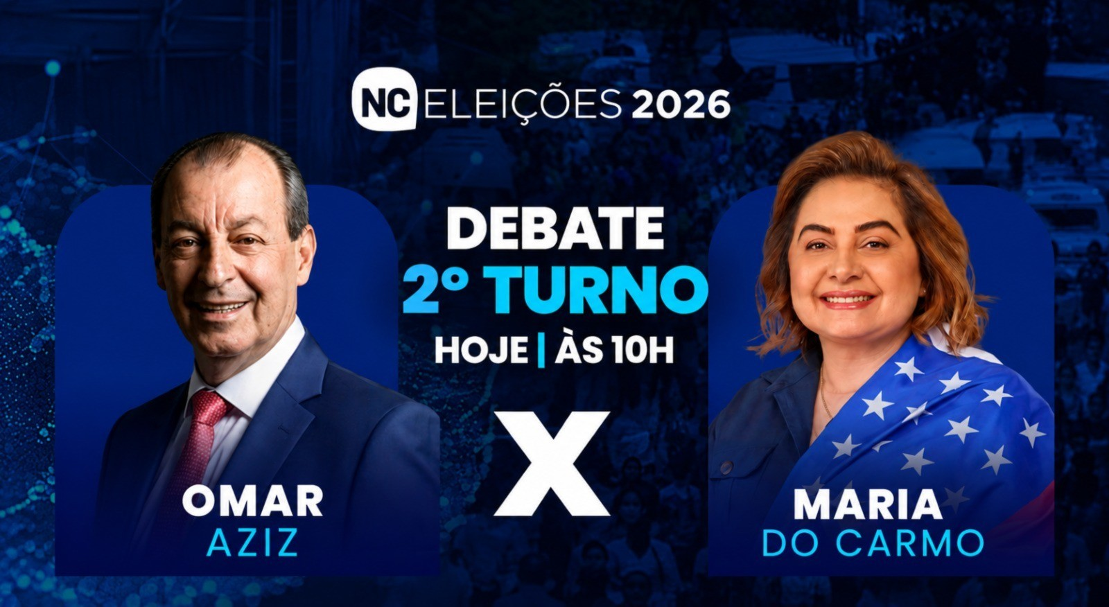 Omar Aziz adia viagem a Brasília para ir ao primeiro debate com Maria do Carmo