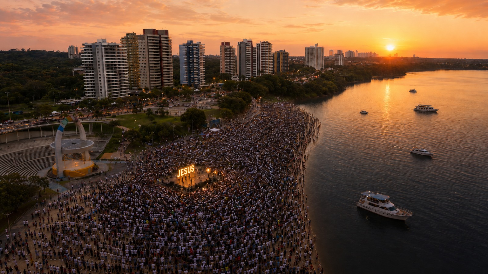 Mais de 10 mil pessoas são esperadas no “Amanhecer Manaus”, evento cristão inspirado em movimento que nasceu em Florianópolis