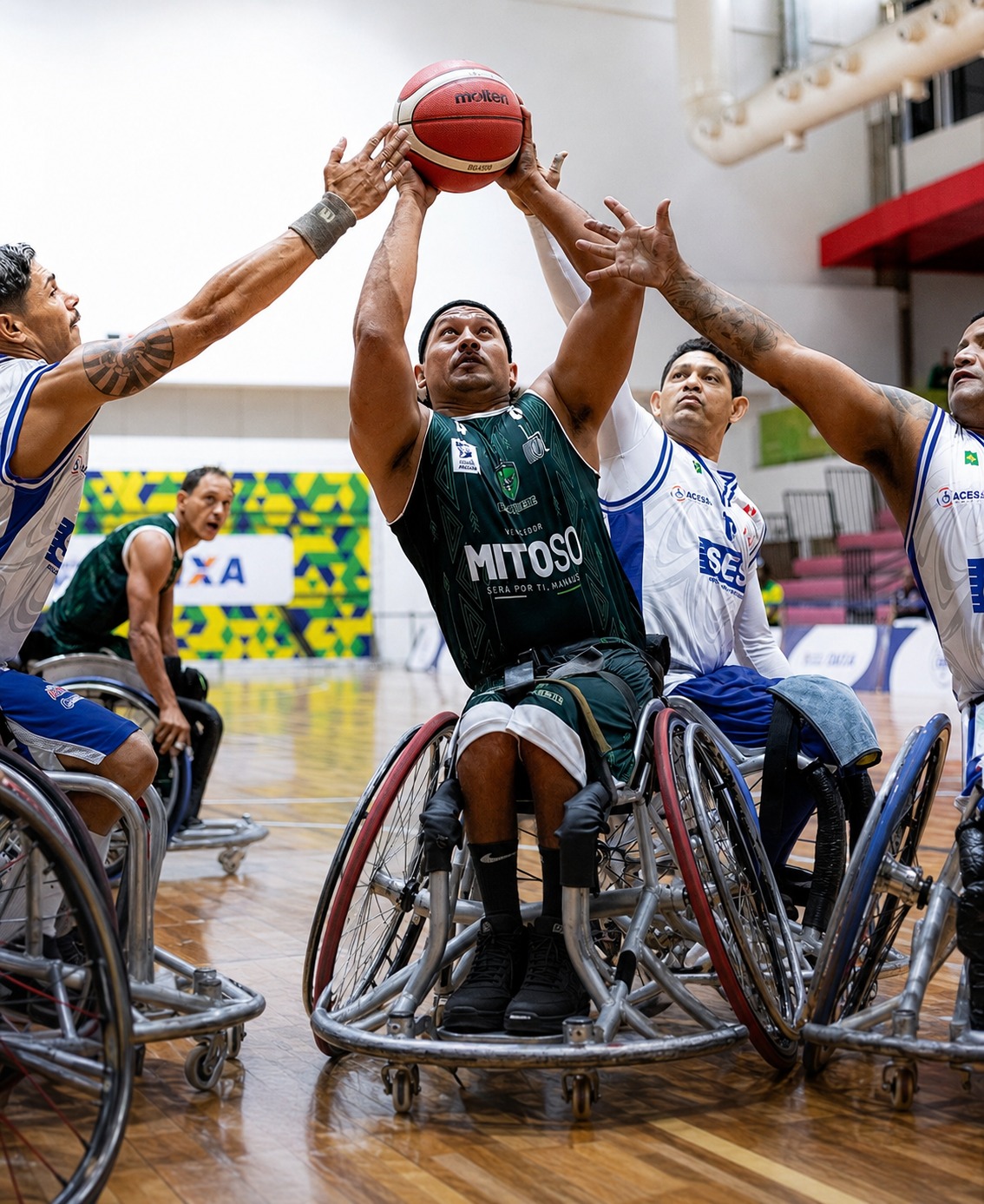ManausFC Basquete / Adefa conquista vitória emocionante e mantém 100% de aproveitamento no Brasileiro de Basquete em Cadeira de Rodas