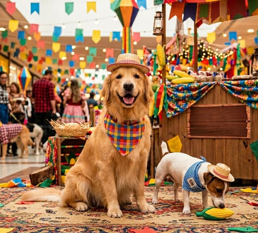 Arraial Pet leva vacinação gratuita, adoção responsável e desfile de fantasias ao Shopping Manaus ViaNorte