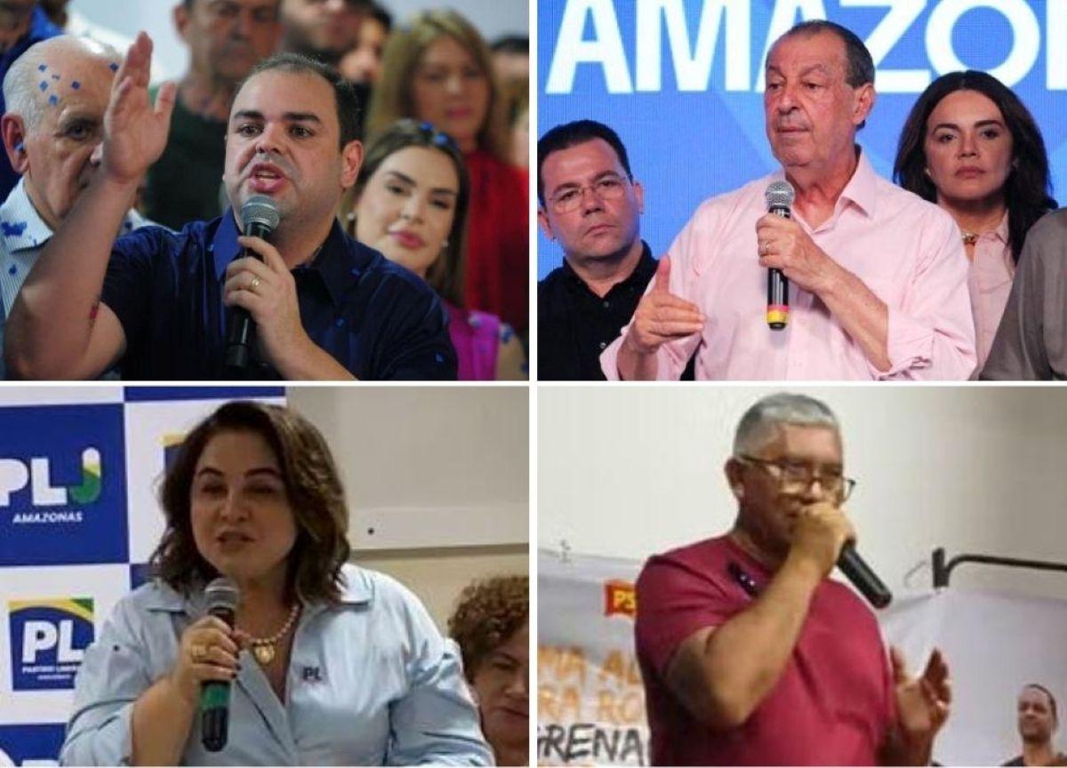 Convenções partidárias: quatro pré-candidatos ao Governo do Amazonas já definiram datas para oficialização