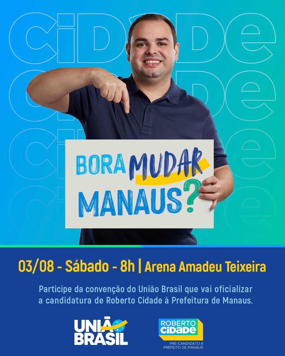 Prezados, o UniÃ£o Brasil Manaus convida vocÃª!