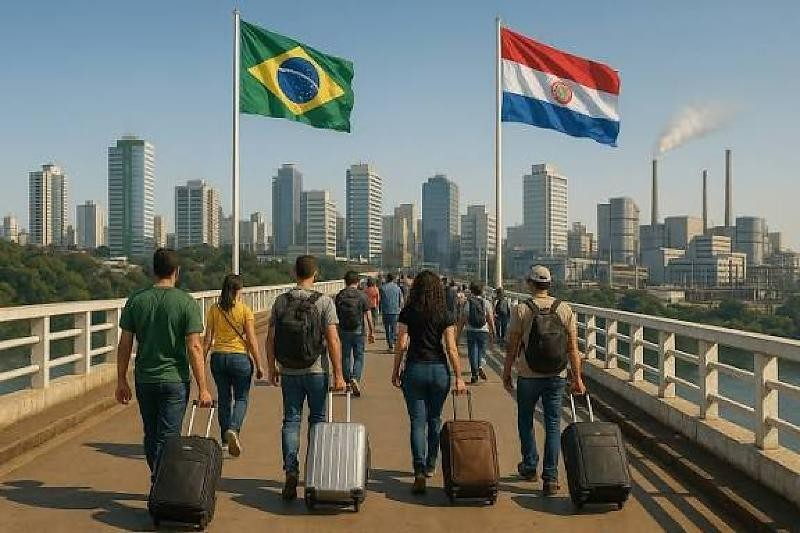 Brasileiros lideram busca por residência no Paraguai e país registra recorde migratório