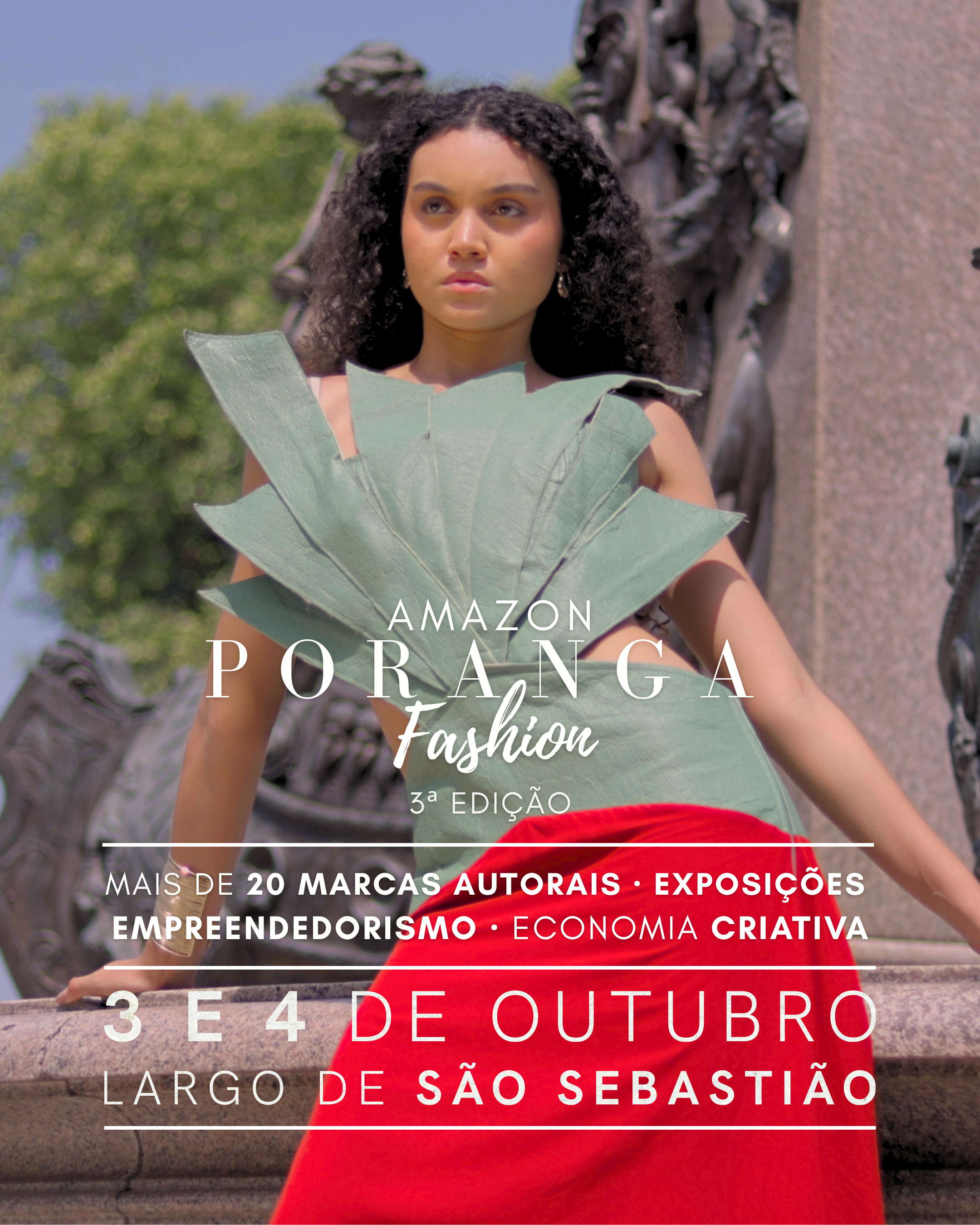 Marcas autorais da Amazônia tomam o Largo de São Sebastião na 3ª edição do Amazon Poranga Fashion