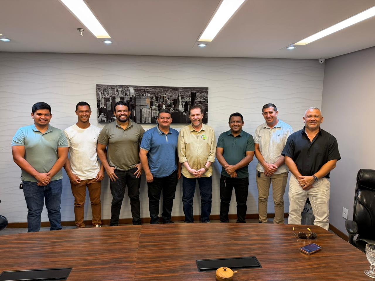 Presidente da Câmara e vereadores de Rio Preto da Eva reafirmam compromisso com a reeleição do senador Plínio Valério