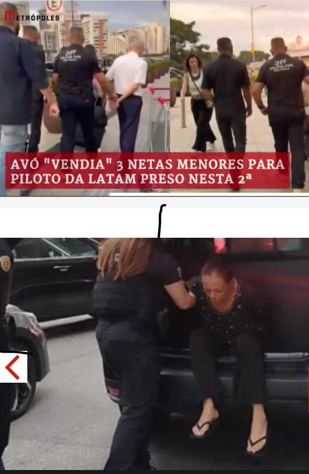 Avó “vendia”  netas menores para piloto da Latam
