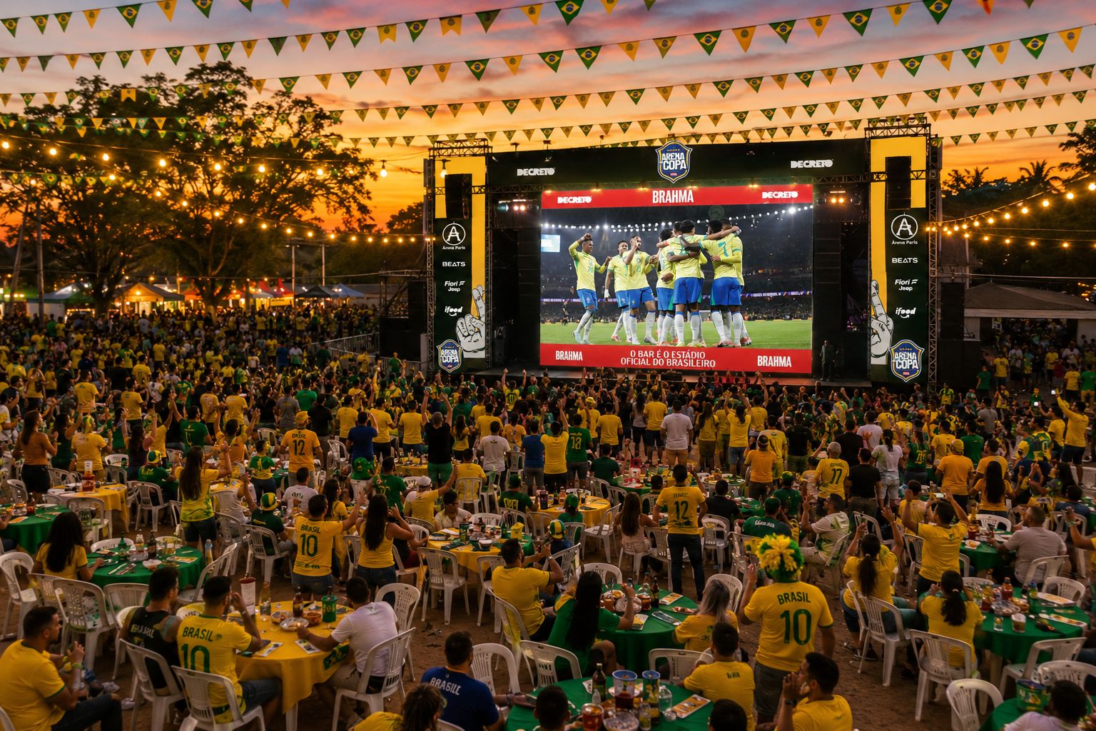 Arena da Copa estreia em Manaus com transmissão dos jogos do Brasil e programação musical