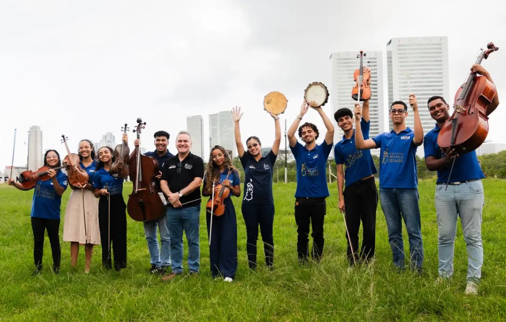 Jovens de comunidade perifrica do Recife tocaro para o Papa Leo