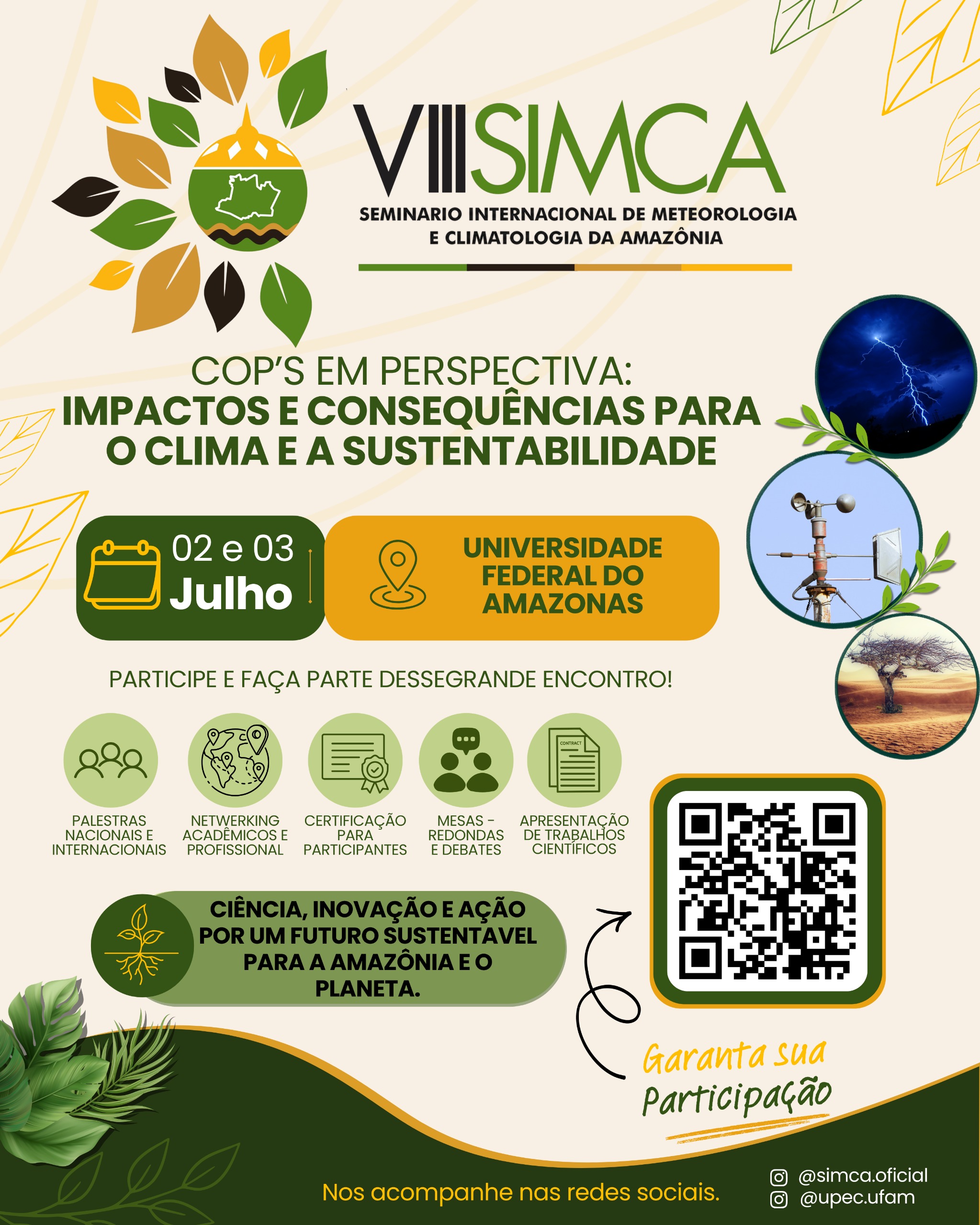 VIII SIMCA – Seminário Internacional em Manaus Debate os Impactos das COP’s e os Desafios Climáticos para a Amazônia
