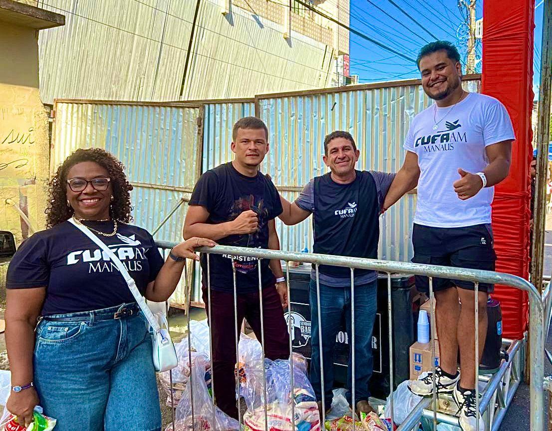 Cufa AM arrecada mais de 10 toneladas de alimentos em ação solidária durante o carnaval