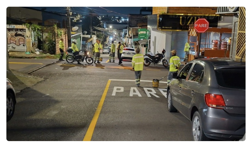 Prefeitura de Manaus redefine preferência viária na rua J. Soares para reduzir acidentes no bairro Alvorada