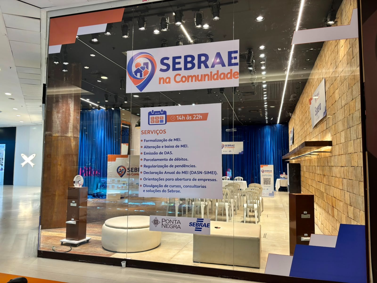 Shopping Ponta Negra recebe ação do Sebrae com atendimento e palestras gratuitas para empreendedores