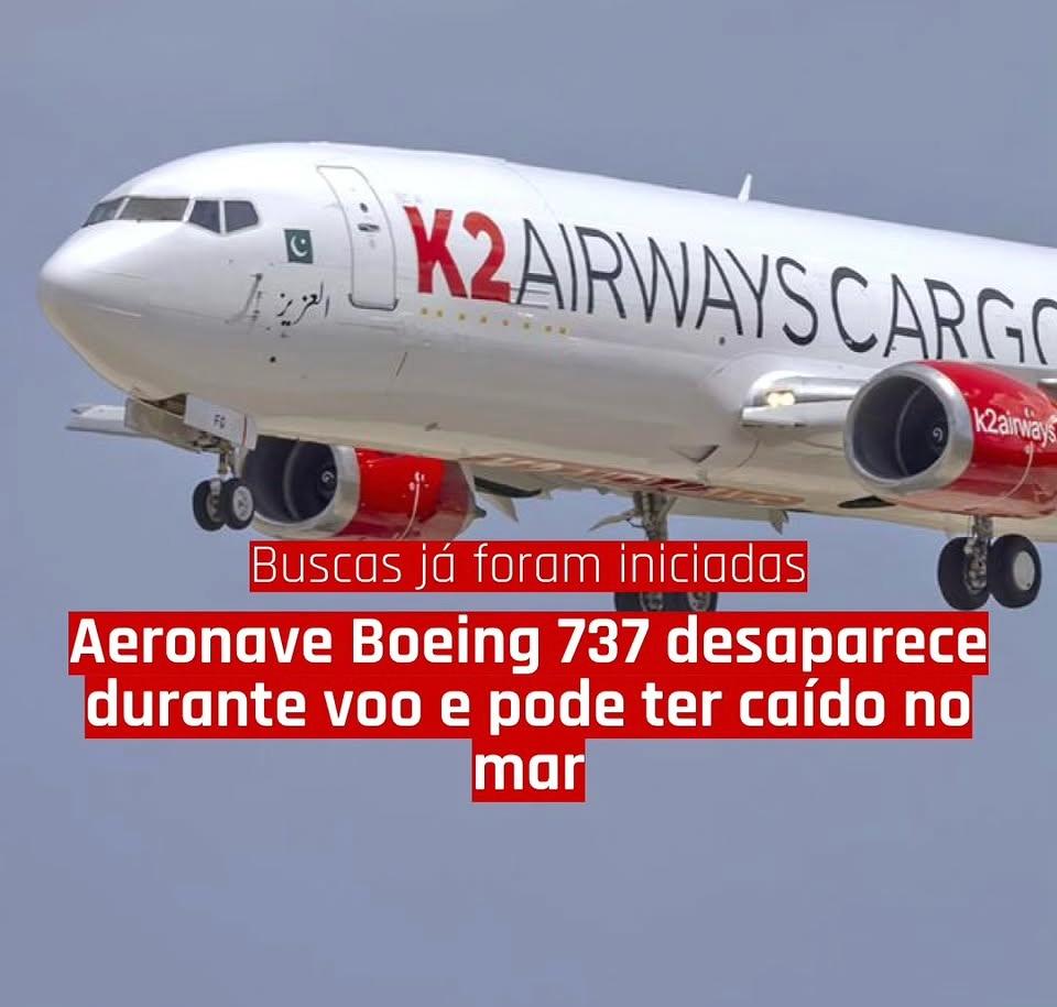 Avião cargueiro com cinco pessoas a bordo desaparece próximo a Karachi, no Paquistão